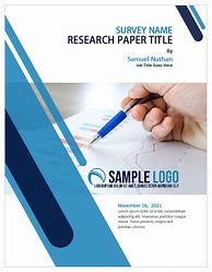 Image result for Research Paper Cover Page Template