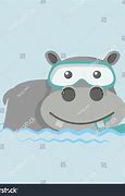 Image result for Cartoon Hippo in Water