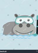 Image result for Cartoon Hippo Out of Water