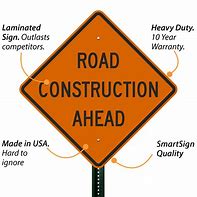 Image result for Road Construction Ahead Sign