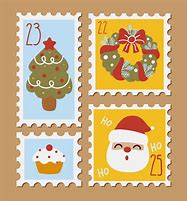 Image result for Christmas Card Stamps