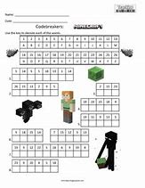 Image result for Minecraft Worksheets