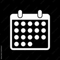 Image result for Calendar Icon Black White