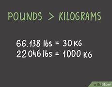 Image result for Change Pounds to Kilograms