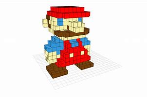 Image result for 8-Bit Mario Papercraft