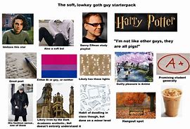 Image result for Goth Guy Starter Pack Memes