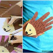 Image result for Hedgehog Handprint Craft