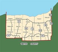 Image result for Wayne County NY Map