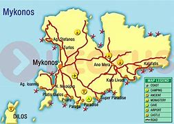 Image result for Mykonos Bus Routes Map