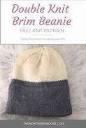 Image result for Double Knitting Hat Patterns Free