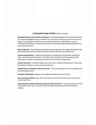 Image result for Scope of Work Letter Example