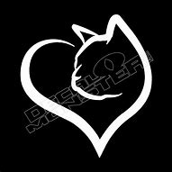 Image result for Cat Heart Decal