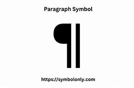 Image result for Paragraph 3 Symbol