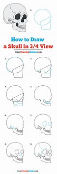 Image result for Easy Steps to Draw a Skull