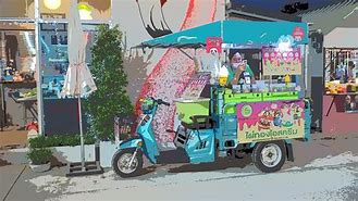 Image result for Food Truck Scooter Cart