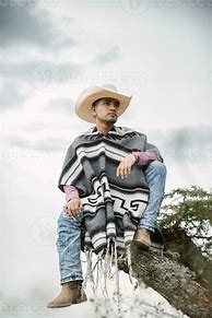 Image result for Cowboy Wearing Poncho