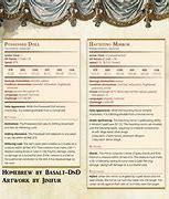 Image result for Dnd Mimic Spreadsheet