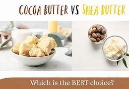 Image result for Cocoa Butter vs Shea Butter