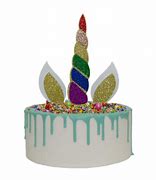 Image result for Glitter Unicorn Cake Topper