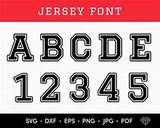 Image result for Jersey Lettering