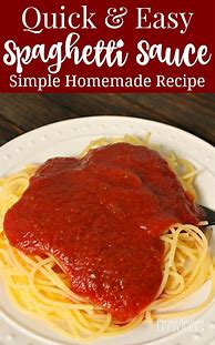 Image result for Easy Homemade Spaghetti Sauce