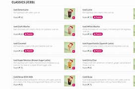 Image result for Coffee Menu Prices