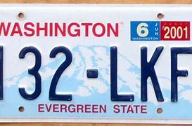 Image result for Washington License Plate