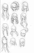 Image result for Front Hair Drawing