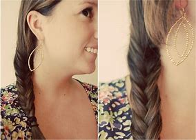 Image result for Fishtail Braid with Bangs