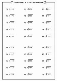 Image result for Two-Digit Division with Remainders Worksheets