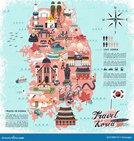 Image result for Korea Travel Map