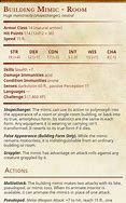 Image result for Dnd Mimic Spreadsheet