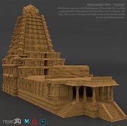 Image result for Thanjavur Temple 3D Model