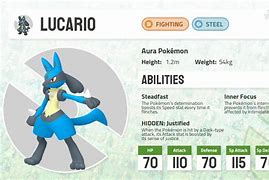 Image result for Lucario Pokedex