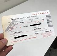 Image result for Air Canada Plane Ticket