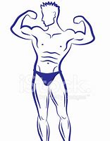 Image result for Muscle Man Vector