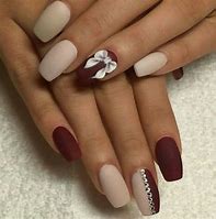 Image result for Tan and Blue Nail Designs