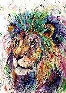 Image result for Simple Rainbow Lion