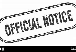 Image result for Official Notice Sign