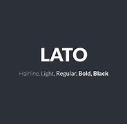 Image result for What Is Lato Font