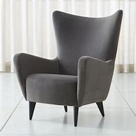 Image result for Grey Wingback Chair