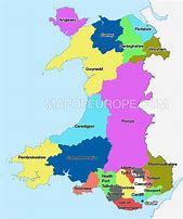 Image result for Wales Map UK