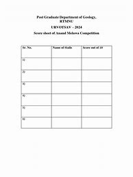 Image result for Score Sheet Example PDF