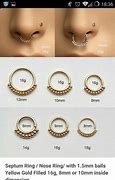 Image result for Septum Gauge Sizes