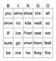 Image result for Pronounce Bingo More Advanced Words