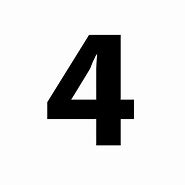 Image result for Printable Bold Number 4