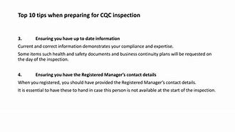 Image result for Preparing for a CQC Inspection