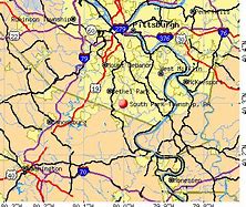 Image result for Map of South Park PA