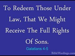 Image result for Galatians 4 5 KJV