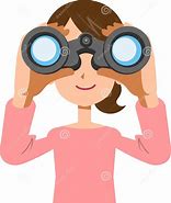 Image result for Looking with Binoculars Cartoon